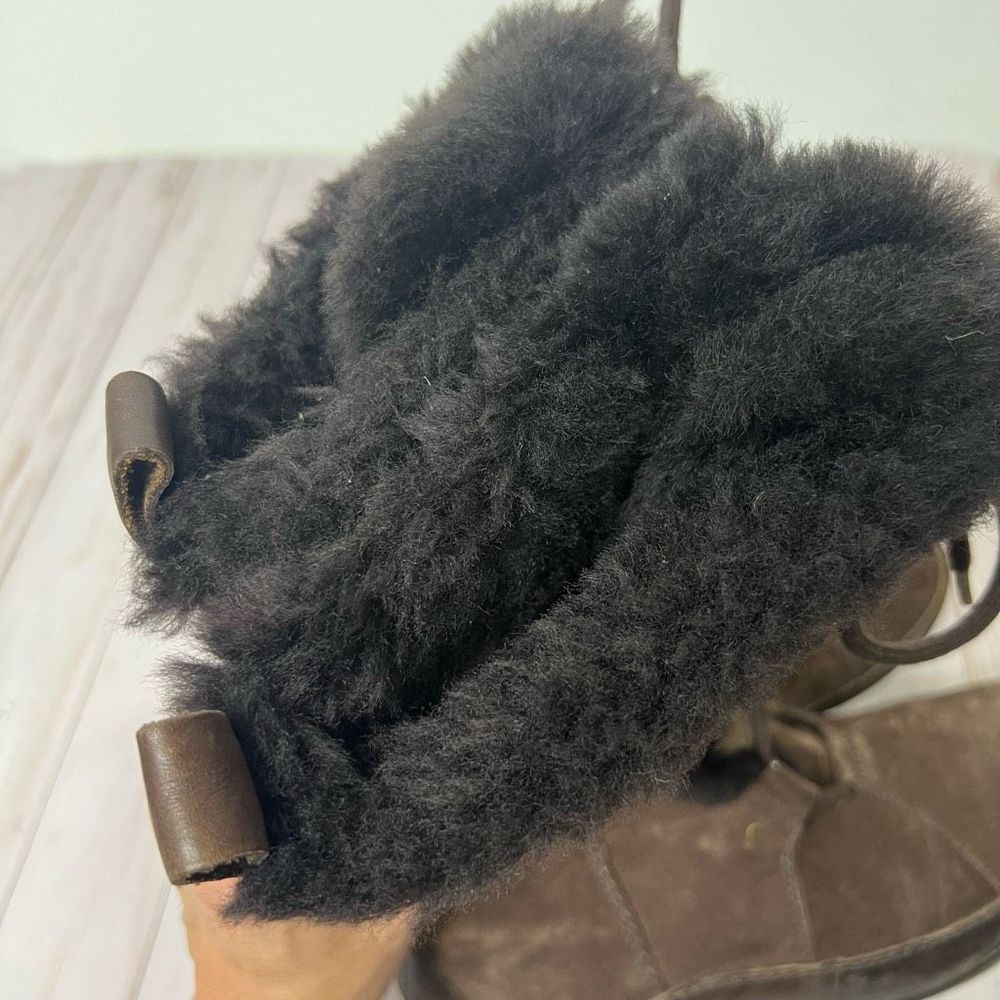 The North Face Abby III Brown Suede Leather Primaloft Boots - Picture 10 of 11